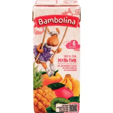Сок BAMBOLINA Мультифрукт, с 8 месяцев, 200мл в магазинах Лента