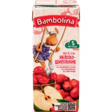 Сок BAMBOLINA Яблоко-шиповник, с 5 месяцев, 200мл в магазинах Лента