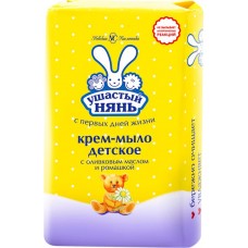 Крем-мыло УШАСТЫЙ НЯНЬ с оливковым маслом и экстрактом ромашки, 90г в магазинах Лента