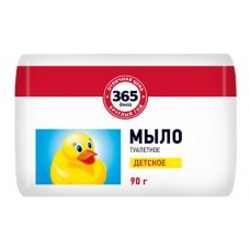 Туалетное мыло детское 365 ДНЕЙ, 90г в магазинах Лента