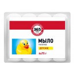 Туалетное мыло детское 365 ДНЕЙ, 4x75г Туалетное мыло детское 365 ДНЕЙ, 4x75г