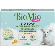 Туалетное крем-мыло детское BIOMIO BABY с маслом Ши 0+, 90г в магазинах Лента