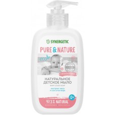 Мыло жидкое детское SYNERGETIC 0+, 250мл в магазинах Лента