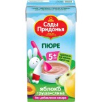 Пюре фруктовое САДЫ ПРИДОНЬЯ Яблоко, груша, слива, с 5 месяцев, 125г Пюре фруктовое САДЫ ПРИДОНЬЯ Яблоко, груша, слива, с 5 месяцев, 125г