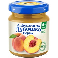 Пюре фруктовое БАБУШКИНО ЛУКОШКО Персик, с 4 месяцев, 100г в магазинах Лента