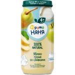 Пюре фруктовое ФРУТОНЯНЯ Груша и яблоко со сливками, с 6 месяцев, 250г Пюре фруктовое ФРУТОНЯНЯ Груша и яблоко со сливками, с 6 месяцев, 250г