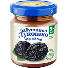 Пюре фруктовое БАБУШКИНО ЛУКОШКО Чернослив, с 5 месяцев, 100г в магазинах Лента