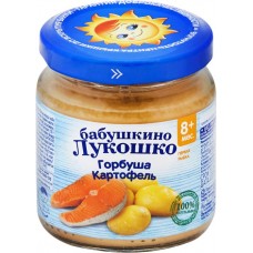 Пюре рыбно-овощное БАБУШКИНО ЛУКОШКО Горбуша с картофелем, с 8 месяцев, 100г в магазинах Лента