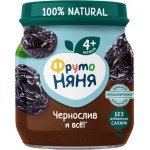 Пюре фруктовое ФРУТОНЯНЯ Чернослив, с 4 месяцев, 100г Пюре фруктовое ФРУТОНЯНЯ Чернослив, с 4 месяцев, 100г