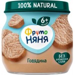 Пюре мясное ФРУТОНЯНЯ Говядина, с 6 месяцев, 80г