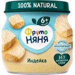 Пюре мясное ФРУТОНЯНЯ Индейка, с 6 месяцев, 80г