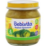 Пюре овощное BEBIVITA Брокколи, с 5 месяцев, 100г