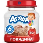 Пюре мясное АГУША Говядина, с 6 месяцев, 80г