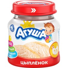 Пюре мясное АГУША Цыпленок, с 6 месяцев, 80г в магазинах Лента