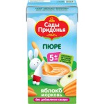Пюре фруктово-овощное САДЫ ПРИДОНЬЯ Яблоко, морковь, с 5 месяцев, 125г Пюре фруктово-овощное САДЫ ПРИДОНЬЯ Яблоко, морковь, с 5 месяцев, 125г