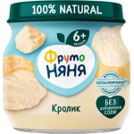 Пюре мясное ФРУТОНЯНЯ Кролик, с 6 месяцев, 80г
