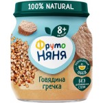 Пюре мясо-растительное ФРУТОНЯНЯ Говядина с гречкой и морковью, с 8 месяцев, 100г