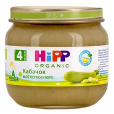 Пюре овощное HIPP Organic, Мое первое пюре Кабачок, с 4 месяцев, 80г в магазинах Лента