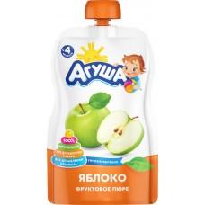 Пюре фруктовое АГУША Яблоко, с 4 месяцев, 90г в магазинах Лента