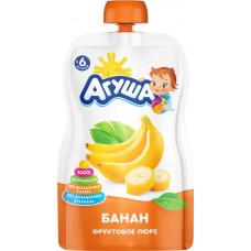Пюре фруктовое АГУША Банан, с 6 месяцев, 90г в магазинах Лента