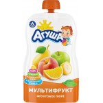 Пюре фруктовое АГУША Мультифрукт, с 6 месяцев, 90г Пюре фруктовое АГУША Мультифрукт, с 6 месяцев, 90г