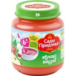 Пюре фруктово-ягодное САДЫ ПРИДОНЬЯ Яблоко, вишня, с 6 месяцев, 120г Пюре фруктово-ягодное САДЫ ПРИДОНЬЯ Яблоко, вишня, с 6 месяцев, 120г