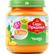Пюре овощное САДЫ ПРИДОНЬЯ Тыква, с 5 месяцев, 120г в магазинах Лента