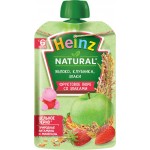 Пюре фруктово-ягодное HEINZ Natural Яблоко и клубника со злаками, с 6 месяцев, 90г Пюре фруктово-ягодное HEINZ Natural Яблоко и клубника со злаками, с 6 месяцев, 90г