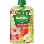 Пюре фруктовое HEINZ Natural Фруктовый салатик со злаками, с 6 месяцев, 90г Пюре фруктовое HEINZ Natural Фруктовый салатик со злаками, с 6 месяцев, 90г