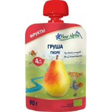 Пюре фруктовое FLEUR ALPINE Груша, с 4 месяцев, Organic, 90г в магазинах Лента