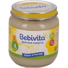 Пюре овощное BEBIVITA Цветная капуста, с 4 месяцев, 100г в магазинах Лента