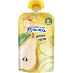 Пюре фруктовое БАБУШКИНО ЛУКОШКО Груша-яблоко, с 5 месяцев, 90г