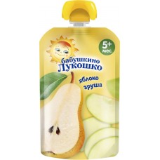 Пюре фруктовое БАБУШКИНО ЛУКОШКО Груша-яблоко, с 5 месяцев, 90г в магазинах Лента