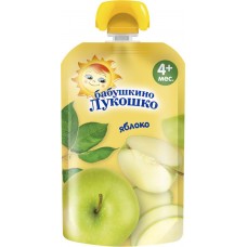 Пюре фруктовое БАБУШКИНО ЛУКОШКО Яблоко, с 4 месяцев, 90г в магазинах Лента