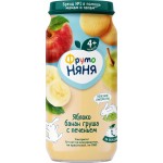 Пюре фруктовое ФРУТОНЯНЯ Яблоко, банан и груша, с печеньем, с 6 месяцев, 250г Пюре фруктовое ФРУТОНЯНЯ Яблоко, банан и груша, с печеньем, с 6 месяцев, 250г