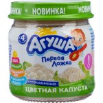 Пюре овощное АГУША Цветная капуста, с 4 месяцев, 80г Пюре овощное АГУША Цветная капуста, с 4 месяцев, 80г