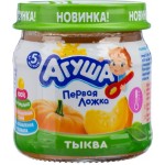 Пюре овощное АГУША Тыква, с 5 месяцев, 80г Пюре овощное АГУША Тыква, с 5 месяцев, 80г