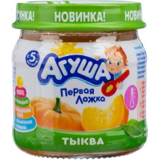 Пюре овощное АГУША Тыква, с 5 месяцев, 80г в магазинах Лента