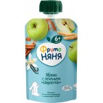 Пюре фруктовое ФРУТОНЯНЯ Шарлотка, яблоко, с печеньем, с 6 месяцев, 90г Пюре фруктовое ФРУТОНЯНЯ Шарлотка, яблоко, с печеньем, с 6 месяцев, 90г