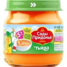 Пюре овощное САДЫ ПРИДОНЬЯ Тыква, с 5 месяцев, 80г в магазинах Лента