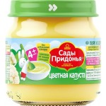 Пюре овощное САДЫ ПРИДОНЬЯ Цветная капуста, с 4 месяцев, 80г