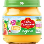 Пюре фруктовое САДЫ ПРИДОНЬЯ Персик, с 6 месяцев, 80г Пюре фруктовое САДЫ ПРИДОНЬЯ Персик, с 6 месяцев, 80г