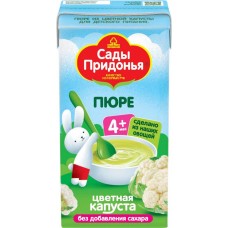 Пюре овощное САДЫ ПРИДОНЬЯ Цветная капуста, с 4 месяцев, 125г в магазинах Лента