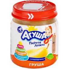 Пюре фруктовое АГУША Груша, с 4 месяцев, 100г в магазинах Лента
