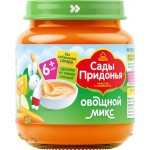Пюре овощное САДЫ ПРИДОНЬЯ Овощной микс, из моркови, тыквы и кабачков, с 6 месяцев, 120г Пюре овощное САДЫ ПРИДОНЬЯ Овощной микс, из моркови, тыквы и кабачков, с 6 месяцев, 120г