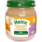 Пюре мясо-овощное HEINZ Сливочная курочка с овощами, с 8 месяцев, 115г