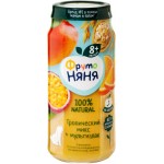 Пюре фруктовое ФРУТОНЯНЯ Тропический микс, яблоко, банан, манго, апельсин и маракуйя, с 8 месяцев, 250г Пюре фруктовое ФРУТОНЯНЯ Тропический микс, яблоко, банан, манго, апельсин и маракуйя, с 8 месяцев, 250г