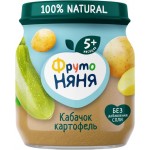 Пюре овощное ФРУТОНЯНЯ Кабачок и картофель, с 5 месяцев, 110г