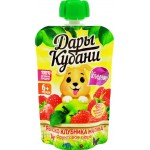 Пюре фруктово-ягодное ДАРЫ КУБАНИ Яблоко, клубника и малина, с 6 месяцев, 90г Пюре фруктово-ягодное ДАРЫ КУБАНИ Яблоко, клубника и малина, с 6 месяцев, 90г