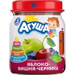 Пюре фруктово-ягодное АГУША Яблоко, вишня и черника, с 5 месяцев, 100г Пюре фруктово-ягодное АГУША Яблоко, вишня и черника, с 5 месяцев, 100г
